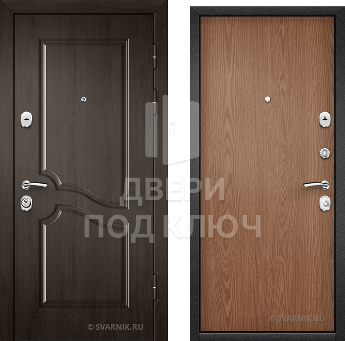 Металлическая противопожарная дверь для квартиры ДПК-1138