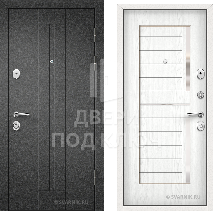 Входная утепленная дверь на дачу ДПК-10054