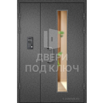 Подъездная дверь с окном ДПК-13769