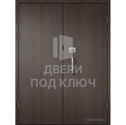 Двухстворчатая дверь с МДФ 10 мм ДПК-13857